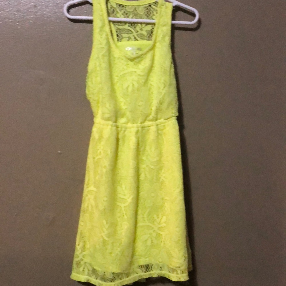 Yellow lace dress s/p